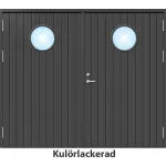 Slagport 21 graders HDF tät stående spårning med runt glas