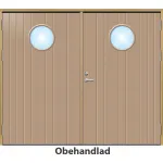 Slagport 21 graders HDF tät stående spårning med runt glas