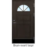 Stalldörr halvmåneglas