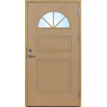 Stalldörr halvmåneglas