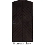 Stalldörr valvad fiskben spårning