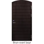 Stalldörr valvad liggande spårning