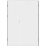 Stallpardörr HDF slät 