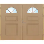 Stallport halvmåneglas