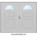 Stallport halvmåneglas