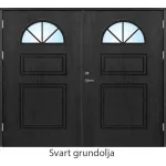 Stallport halvmåneglas