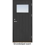 Ytterdörr 21 graders bred stående spårning med glas