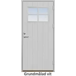 Ytterdörr 21 graders bred stående spårning med glas och spröjs