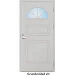 Ytterdörr 21 graders HDF halvmånefönster