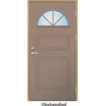 Ytterdörr 21 graders HDF halvmånefönster