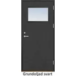 Ytterdörr 21 graders slät med glas