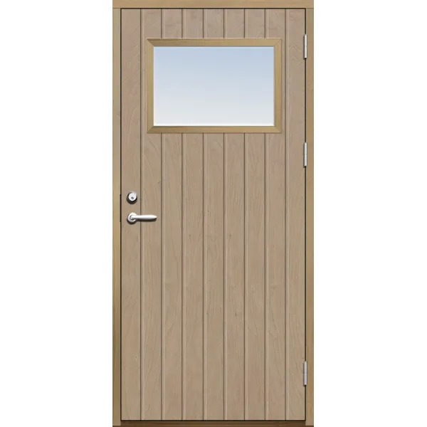 Ytterdörr 21 graders tät stående spårning glas