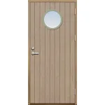 Ytterdörr 21 graders tät stående spårning runt glas