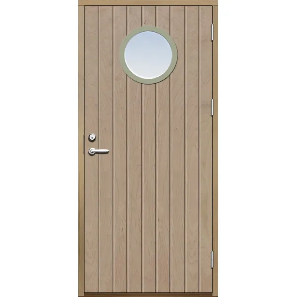 Ytterdörr 21 graders tät stående spårning runt glas