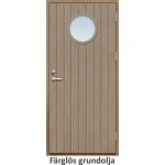 Ytterdörr 21 graders tät stående spårning runt glas