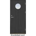 Ytterdörr 21 graders tät stående spårning runt glas