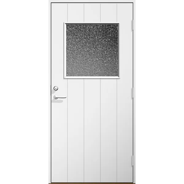 Ytterdörr Klas råglas Lagervara - vit Modul 8x21 Höger