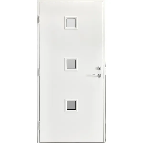 Ytterdörr Kristin 63 HDF lagervara - vitmålad M9x20 Vänster