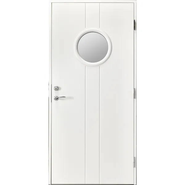 Ytterdörr Regina 63 HDF lagervara - vitmålad M9x21 Höger