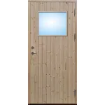 Ytterdörr stående panel med glas