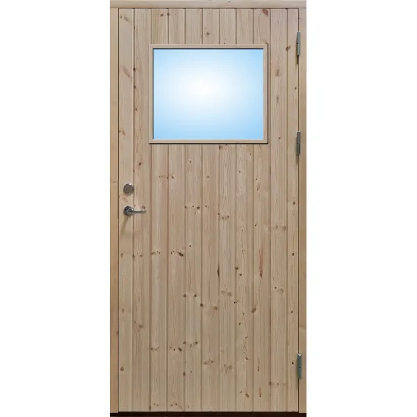 Ytterdörr stående panel med glas